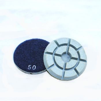 Diamond floor polishing pads for marble