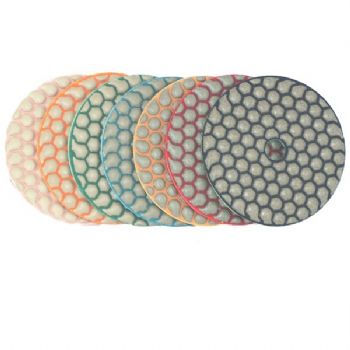 4INCH  Honeycomb Dry Diamond Polishing Pads