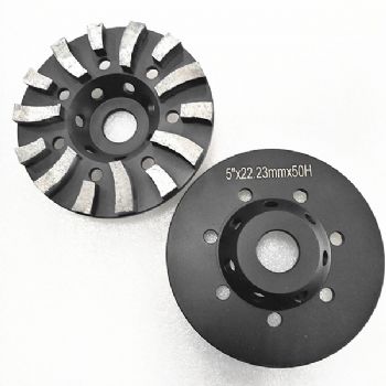 Diamond Cup Grinding Wheel 7 Inch With Hurricane Segments For Concrete Granite